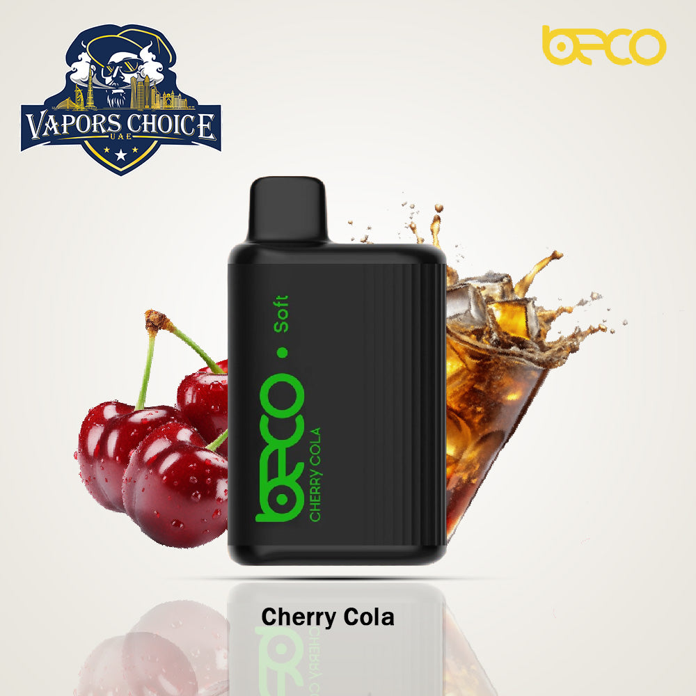 BECO SOFT (20 & 50mg) 6000 - PUFFS DISPOSABLE VAPE (Non-Rechargeable) Cherry Cola UAE Al Sharjah