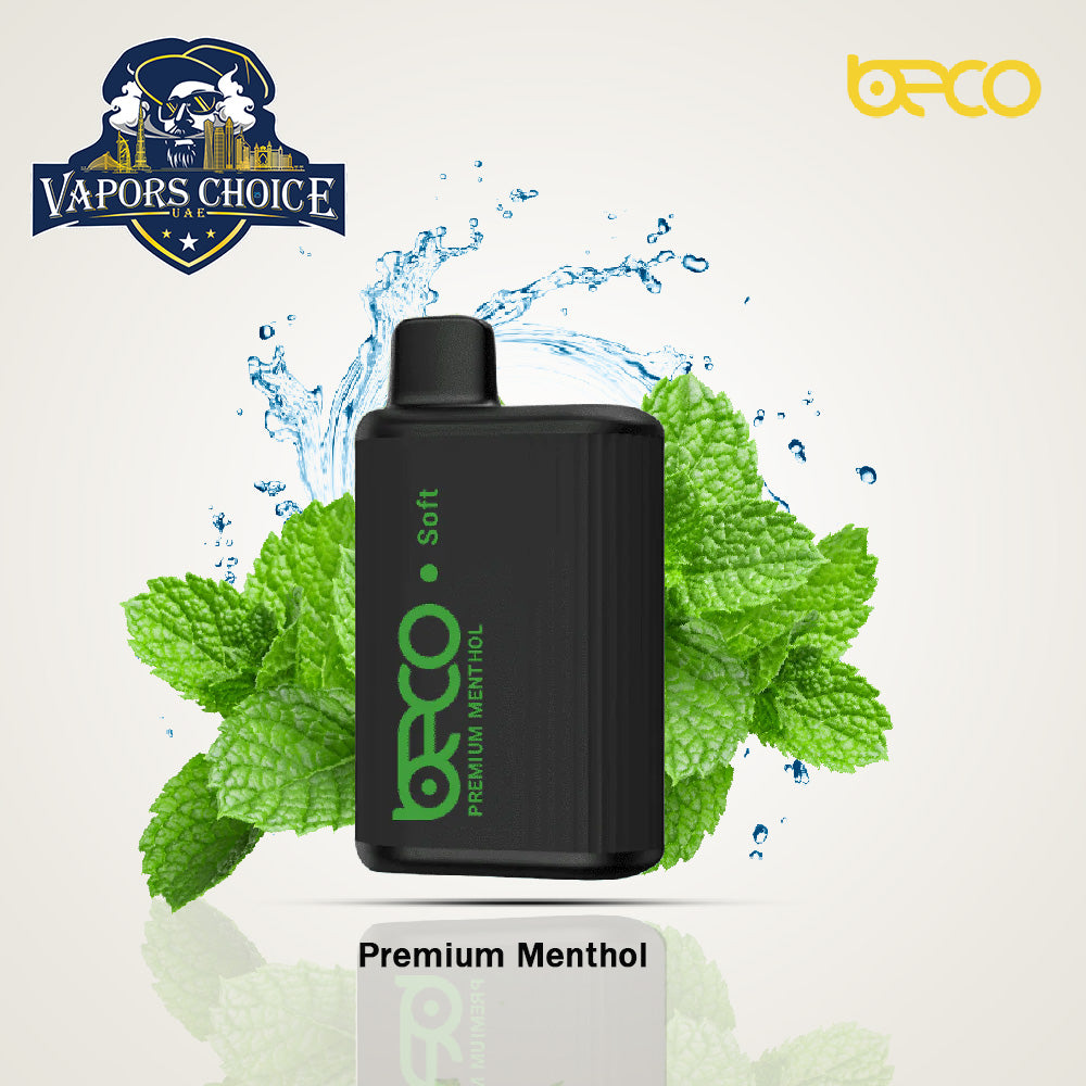 BECO SOFT (20 & 50mg) 6000 - PUFFS DISPOSABLE VAPE (Non-Rechargeable) Premium Menthol UAE Abu Dhabi & Al Sharjah