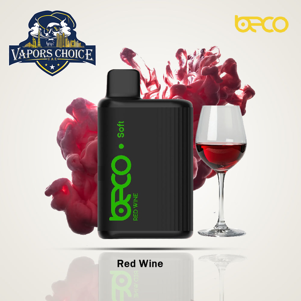 BECO SOFT (20 & 50mg) 6000 - PUFFS DISPOSABLE VAPE (Non-Rechargeable) Red Wine Abu Dhabi & Dubai