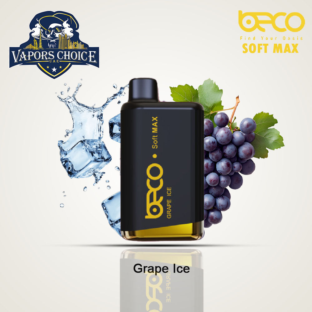 BECO SOFT MAX 12000 PUFFS (20mg) - DISPOSABLE VAPE Grape Ice UAE Ajman