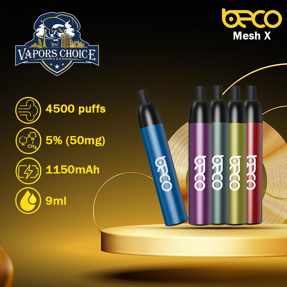 Beco Mesh X 4500 Puffs Disposable Vape Non-Rechargeable 2st UAE Abu Dhabi