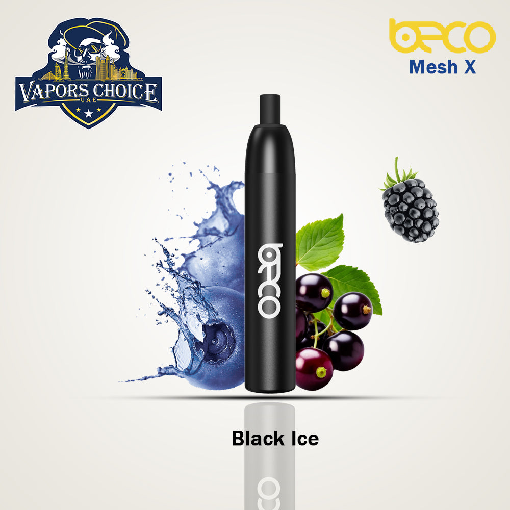 Beco Mesh X 4500 Puffs Disposable Vape Non-Rechargeable Black Ice UAE Abu Dhabi