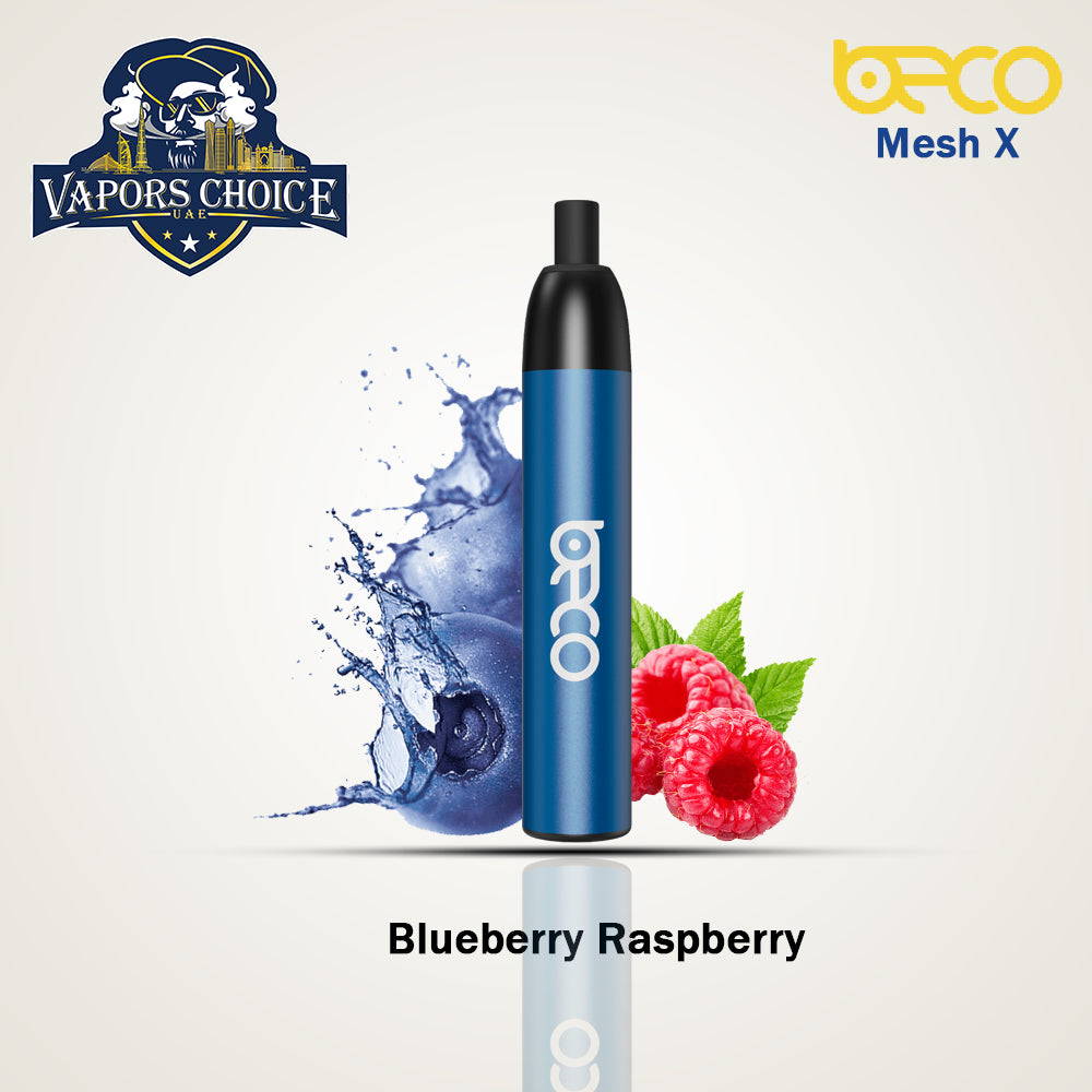 Beco Mesh X 4500 Puffs Disposable Vape Non-Rechargeable Blueberry Raspberry UAE Dubai