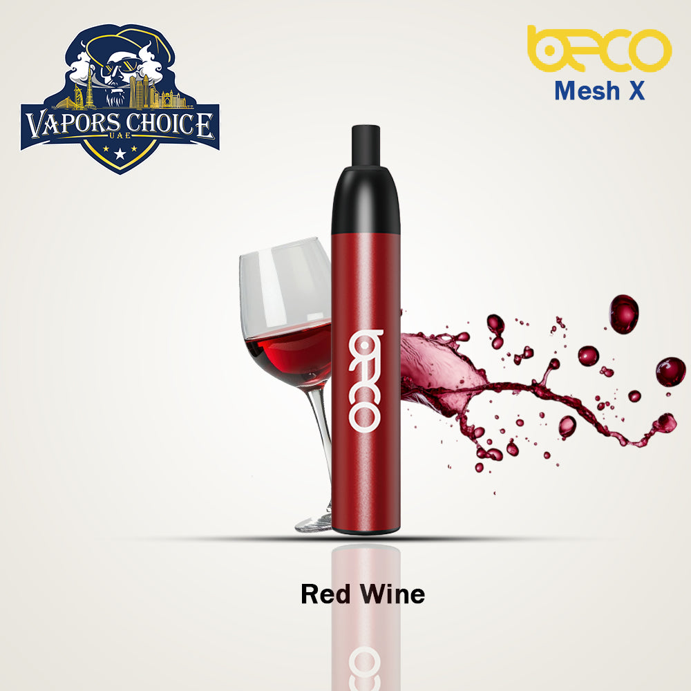 Beco Mesh X 4500 Puffs Disposable Vape Non-Rechargeable Red Wine UAE Ajman & Al Ain
