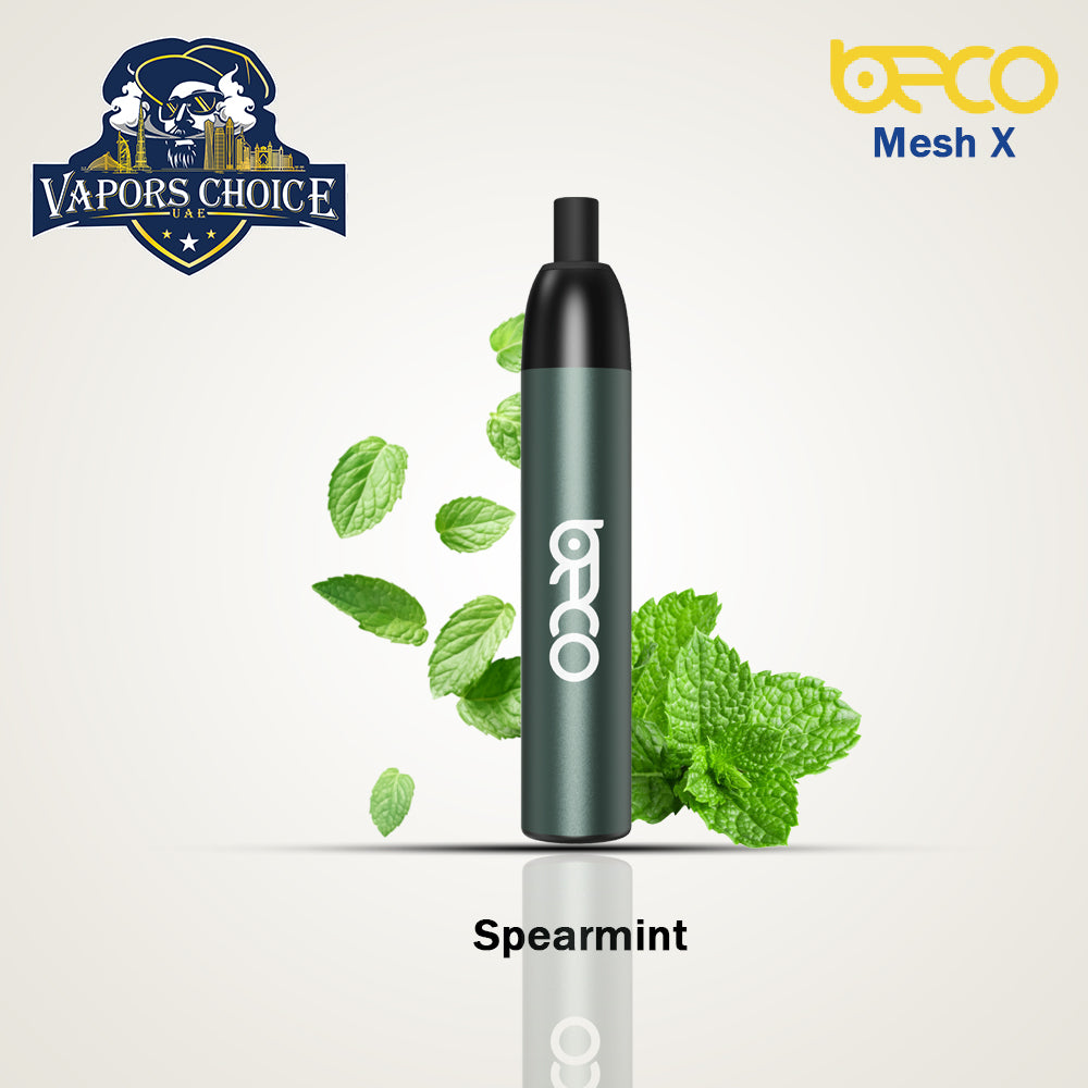 Beco Mesh X 4500 Puffs Disposable Vape Non Rechargeable Spearmint UAE Dubai