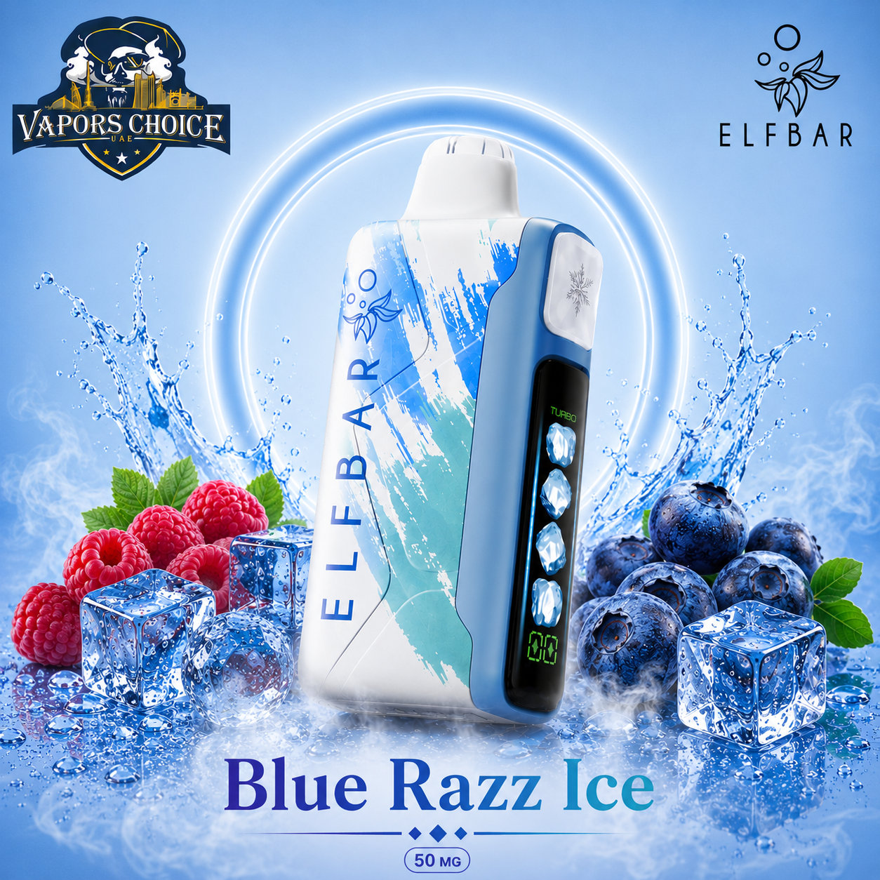 ELF BAR Ice King 30,000 Puffs – Disposable Vape & Blue Raz Ice & UAE & Dubai