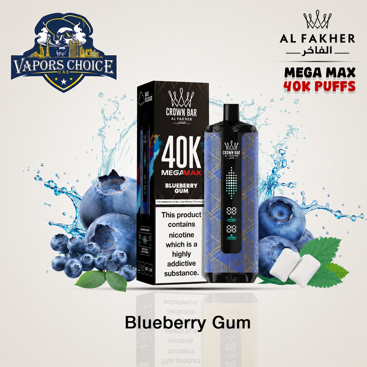 Al Fakher Mega Max 40K – Buy Authentic Crown Bar  in Dubai & UAE, Abu Dhabi & Dubai
