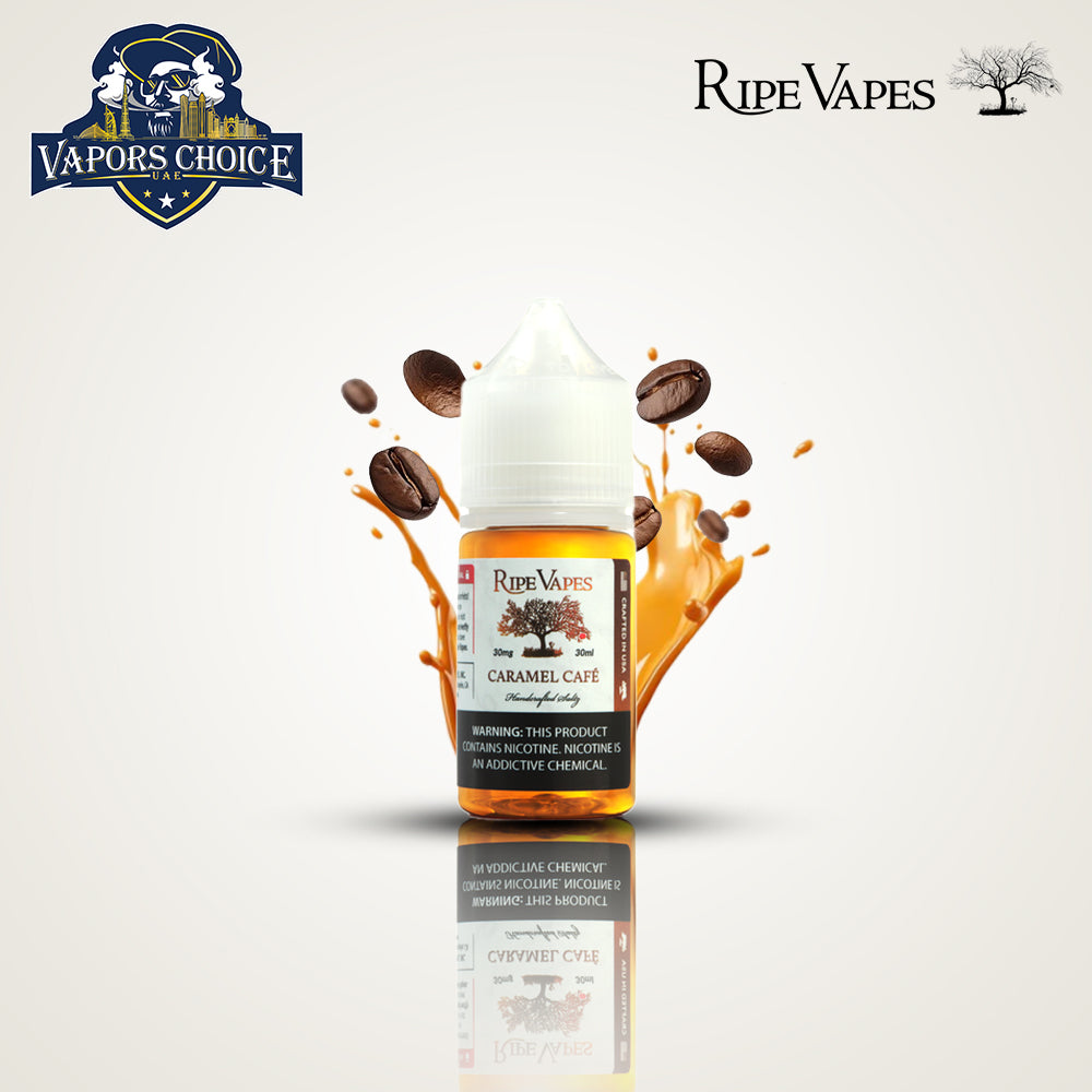 CAFE Collection From Ripe Vapes SALTNIC 30ML Caramel Cafe Abu Dhabi, Dubai UAE
