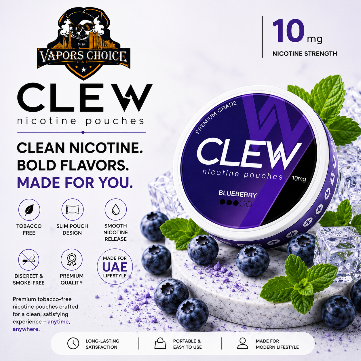 CLEW Nicotine Pouches Ajman, UAE