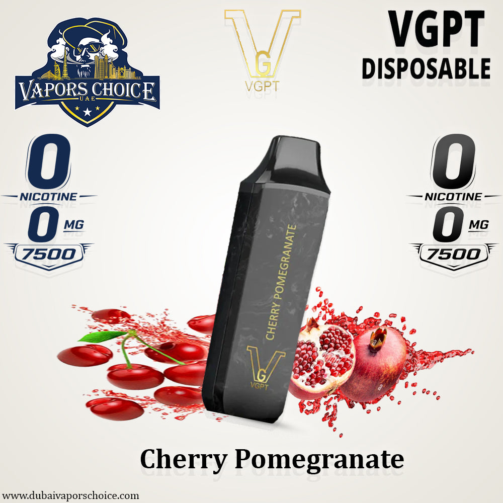 VGPT DISPOSABLE VAPE (0mg-20mg-50mg) 7500 PUFFS & Cherry Pomegranate 0mg & UAE & Ras Al Khaimah,