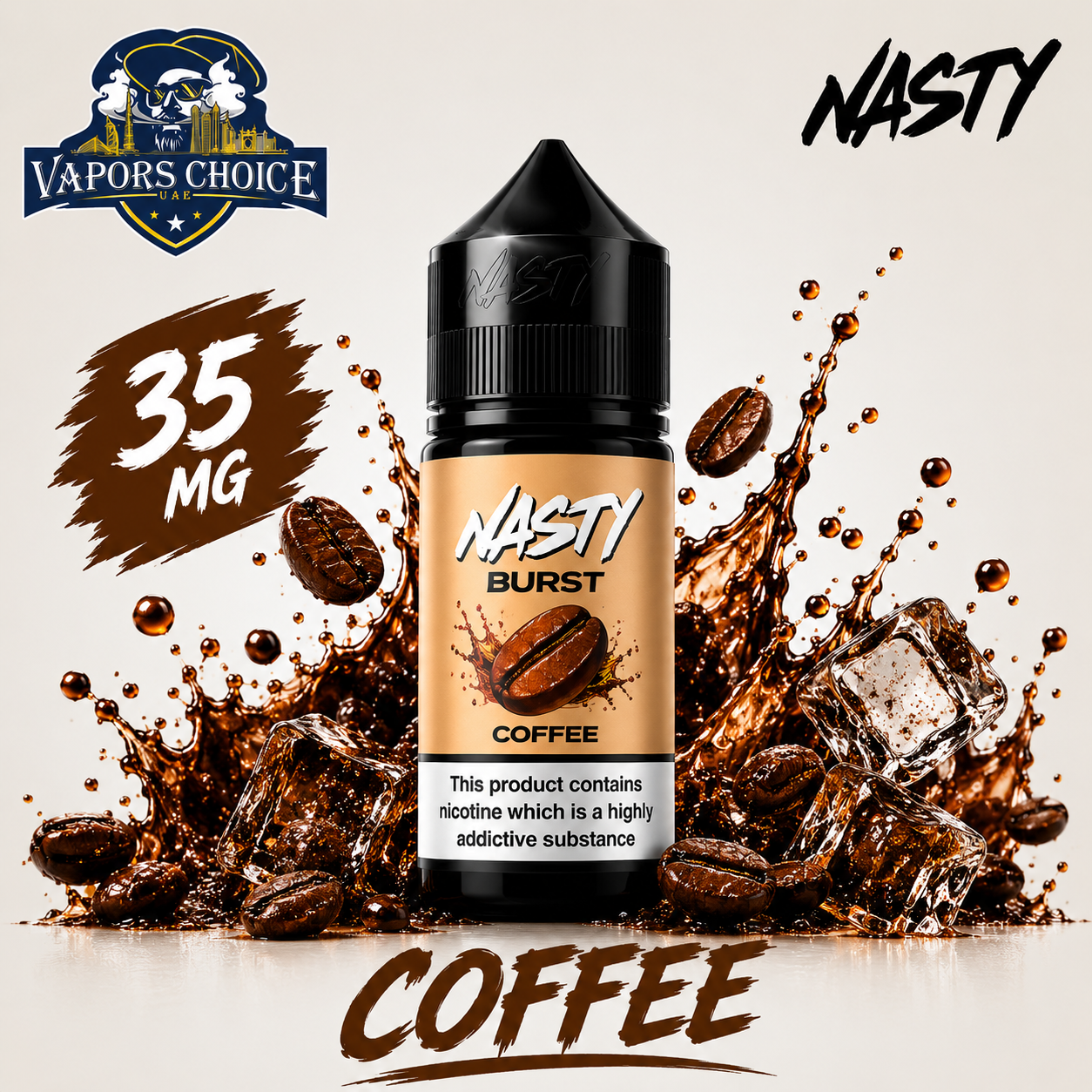 Nasty Burst 30ml Salt Nicotine 35MG & 50MG & Coffe & UAE & Fujairah