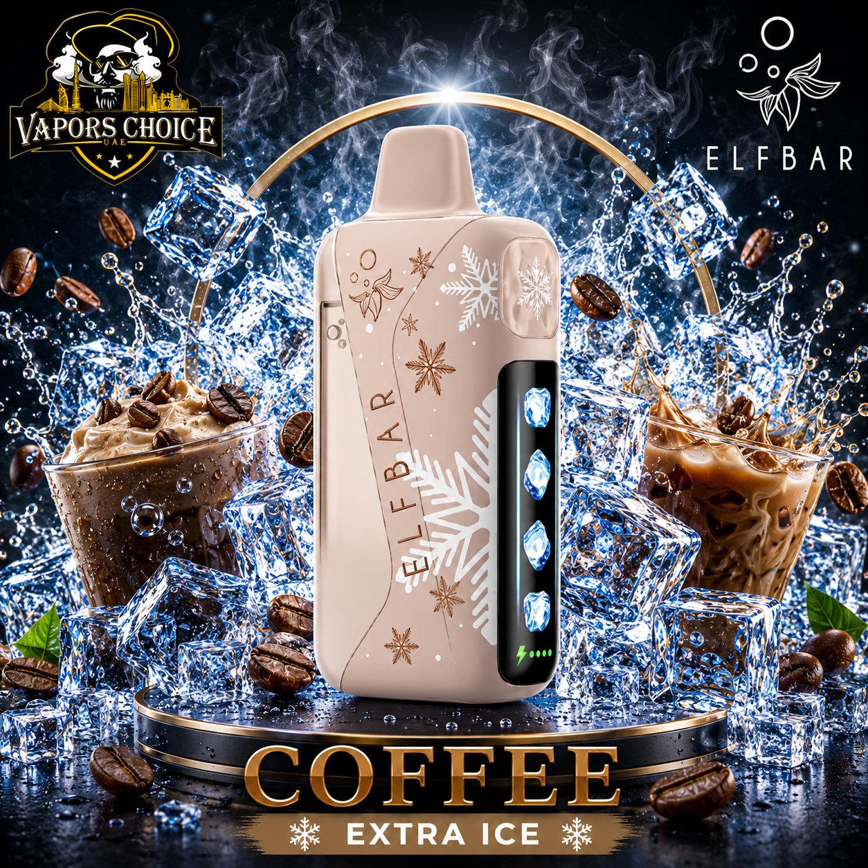 ELFBAR Ice King Pro 40K Disposable Vape Winter Edition & Coffee & UAE & Umm Al Quwain