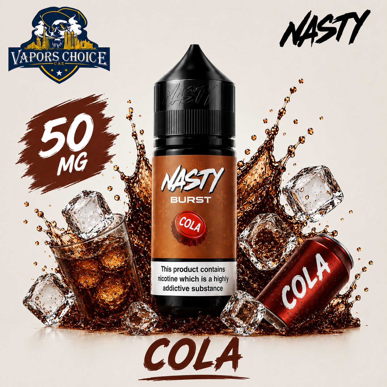 Nasty Burst 30ml Salt Nicotine 35MG & 50MG & Cola 50mg& UAE & Ajman & 