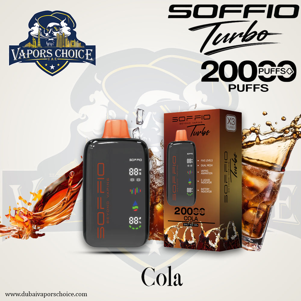 SOFFIO TURBO 20K Disposable Vape Cola UAE  Al Ain