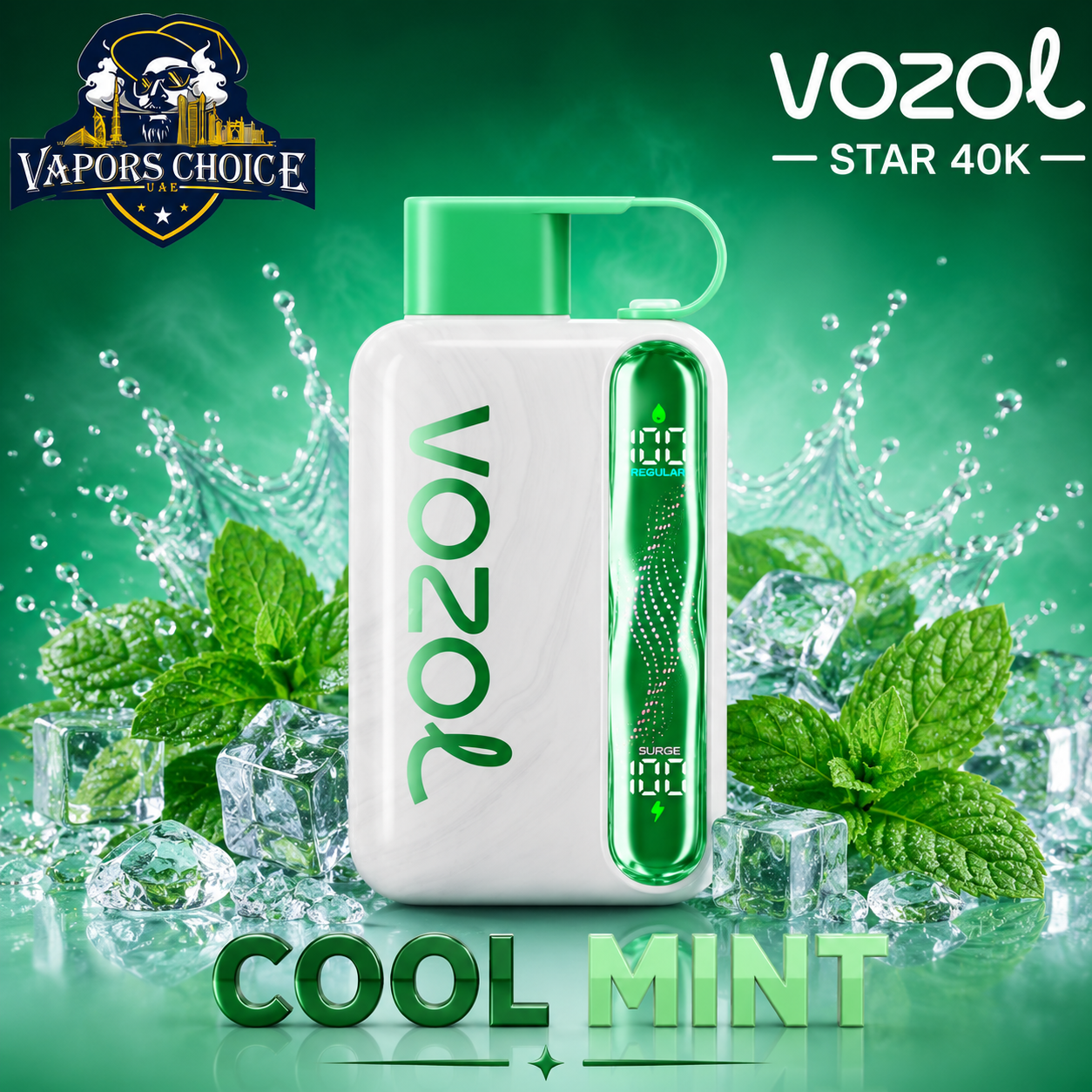 VOZOL STAR 40K Disposable Vape -Dual Power Mode & Cool Mint & UAE & Dubai