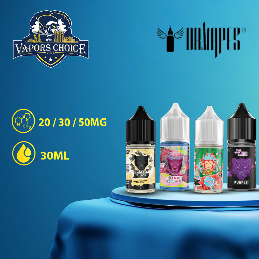 DR VAPES 30ML SALTNIC 20MG & 30MG & 50MG - Vapors Choice UAE DR VAPES 30ML SALTNIC 20MG & 30MG & 50MG - Vapors Choice UAE