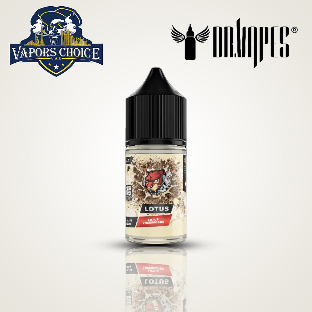 DR VAPES 30ML SALTNIC 20MG & 30MG & 50MG Lotus Cheesecake Dubai 