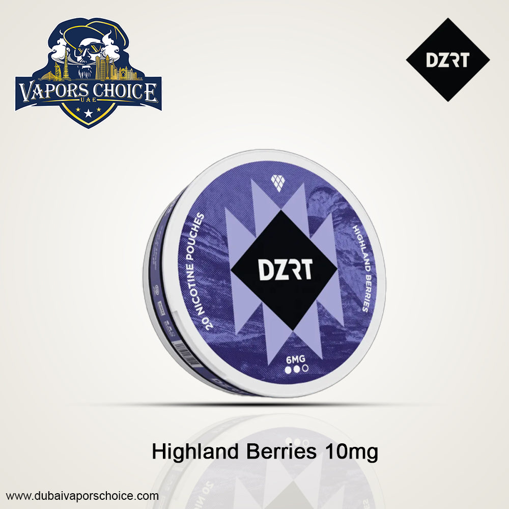 DZRT Nicotine Pouches Highland_Berries_10mg UAE Abu Dhabi & Al Ain