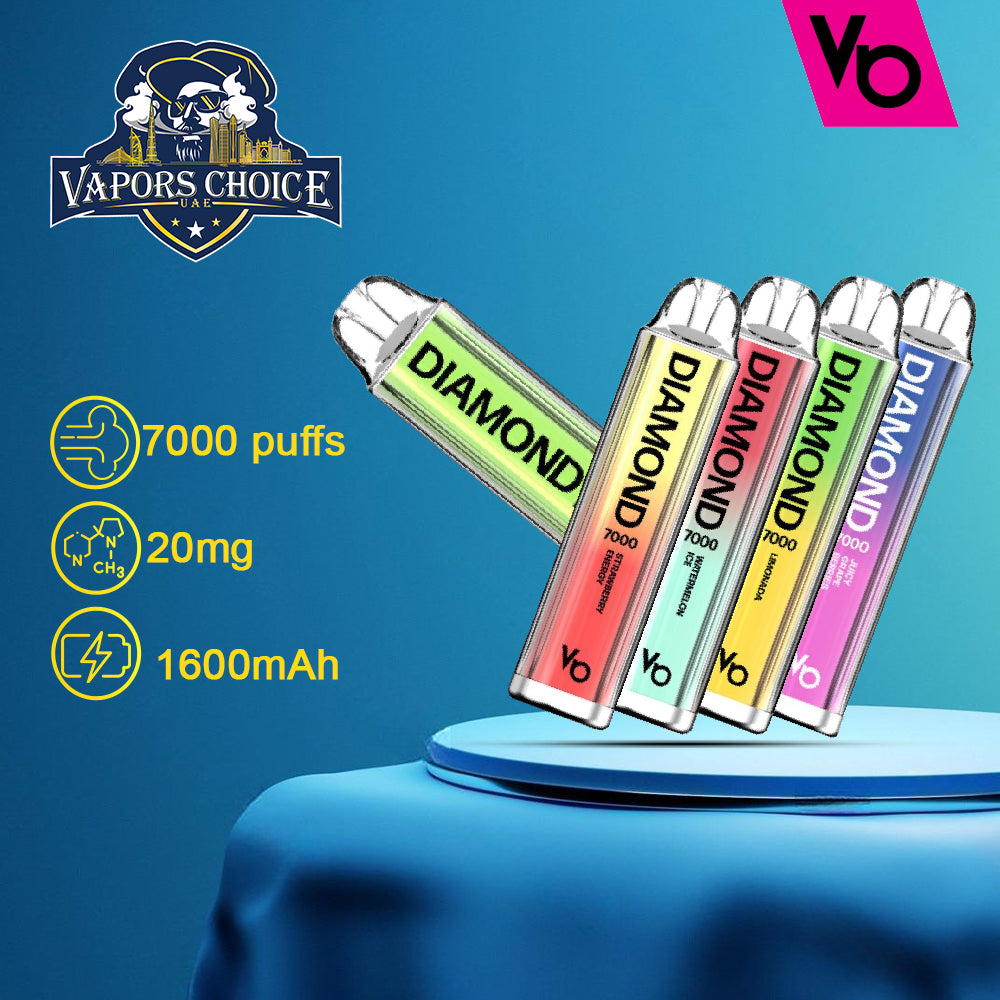 Diamond (20mg) 7000 PUFFS - DISPPOSABLE VAPE by Vapes Bars 1st UAE Abu Dhabi