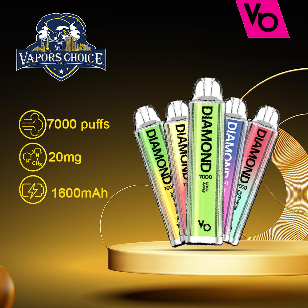 Diamond (20mg) 7000 PUFFS - DISPPOSABLE VAPE by Vapes Bars 2st UAE Dubai