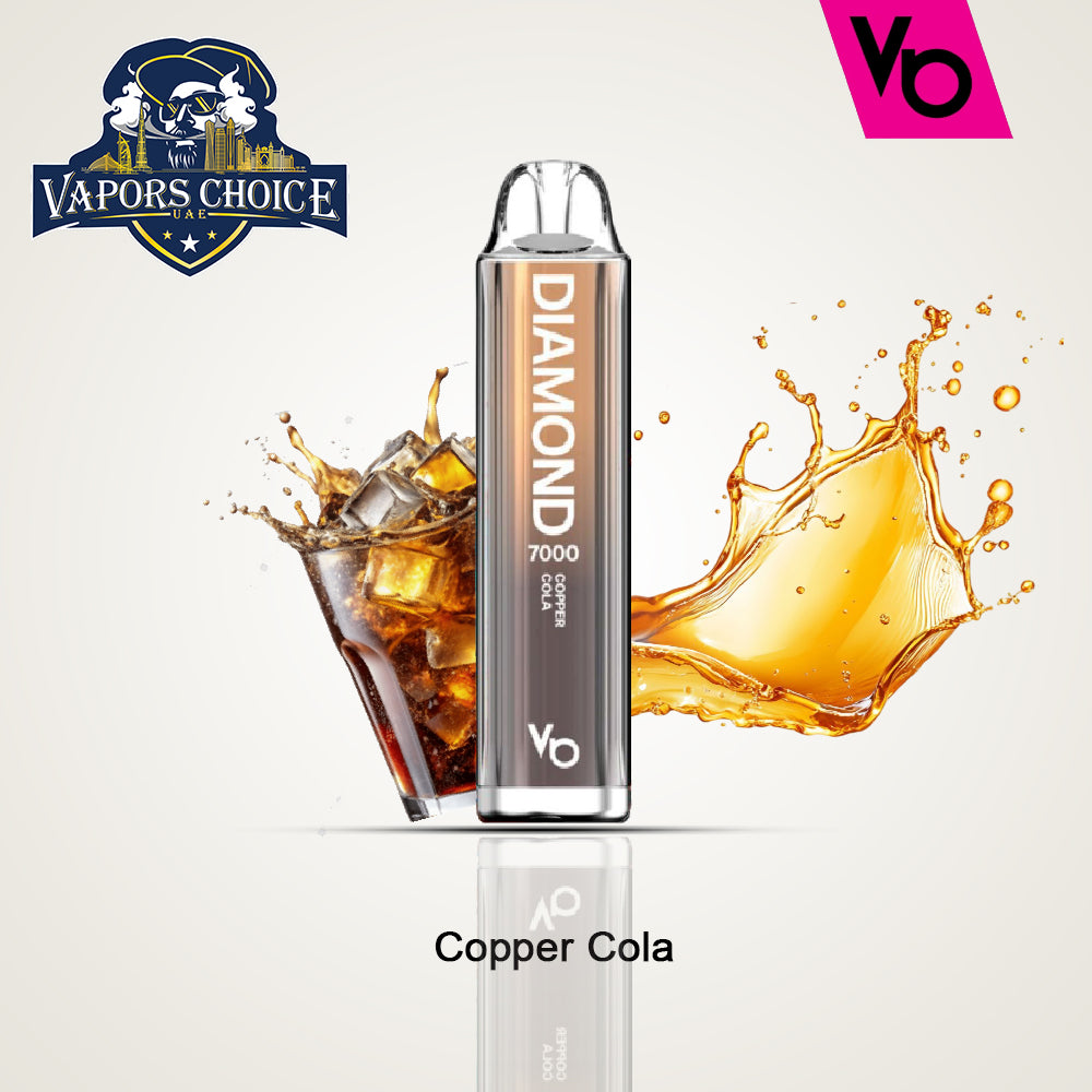 Diamond (20mg) 7000 PUFFS - DISPPOSABLE VAPE by Vapes Bars Copper Cola UAE Al Ain