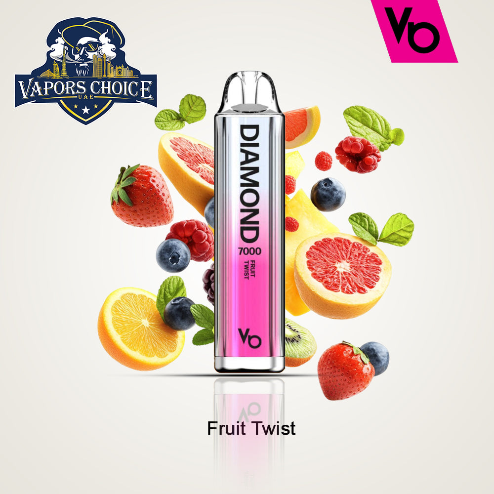 Diamond (20mg) 7000 PUFFS - DISPPOSABLE VAPE by Vapes Bars Fruit Twist UAE Abu Dhabi & Al Ain