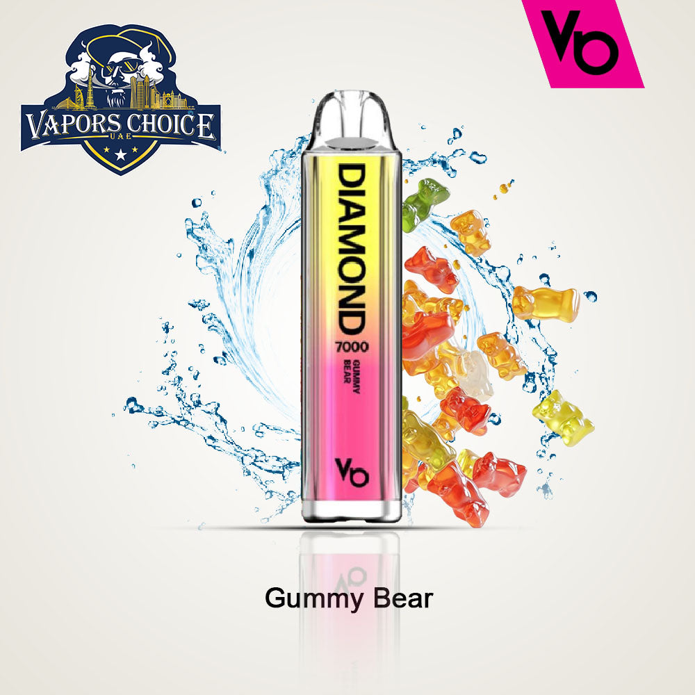 Diamond (20mg) 7000 PUFFS - DISPPOSABLE VAPE by Vapes Bars Gummy Bear UAE Abu Dhabi & Al Sharjah