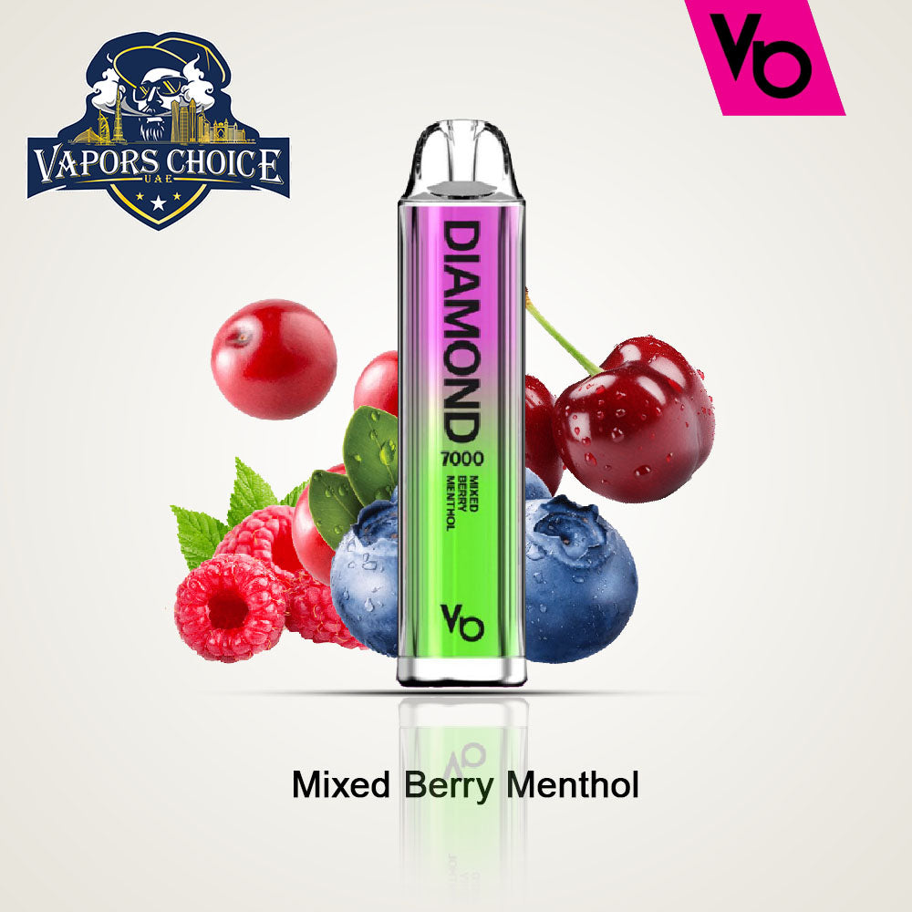 Diamond (20mg) 7000 PUFFS - DISPPOSABLE VAPE by Vapes Bars Mixed Berry Menthol UAE Dubai & Al Sharjah