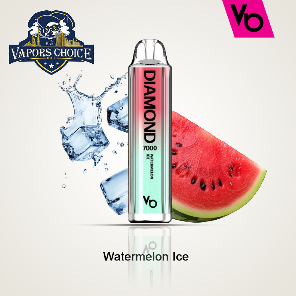 Diamond (20mg) 7000 PUFFS - DISPPOSABLE VAPE by Vapes Bars watermelon Ice UAE Al Sharjah & Al Ain