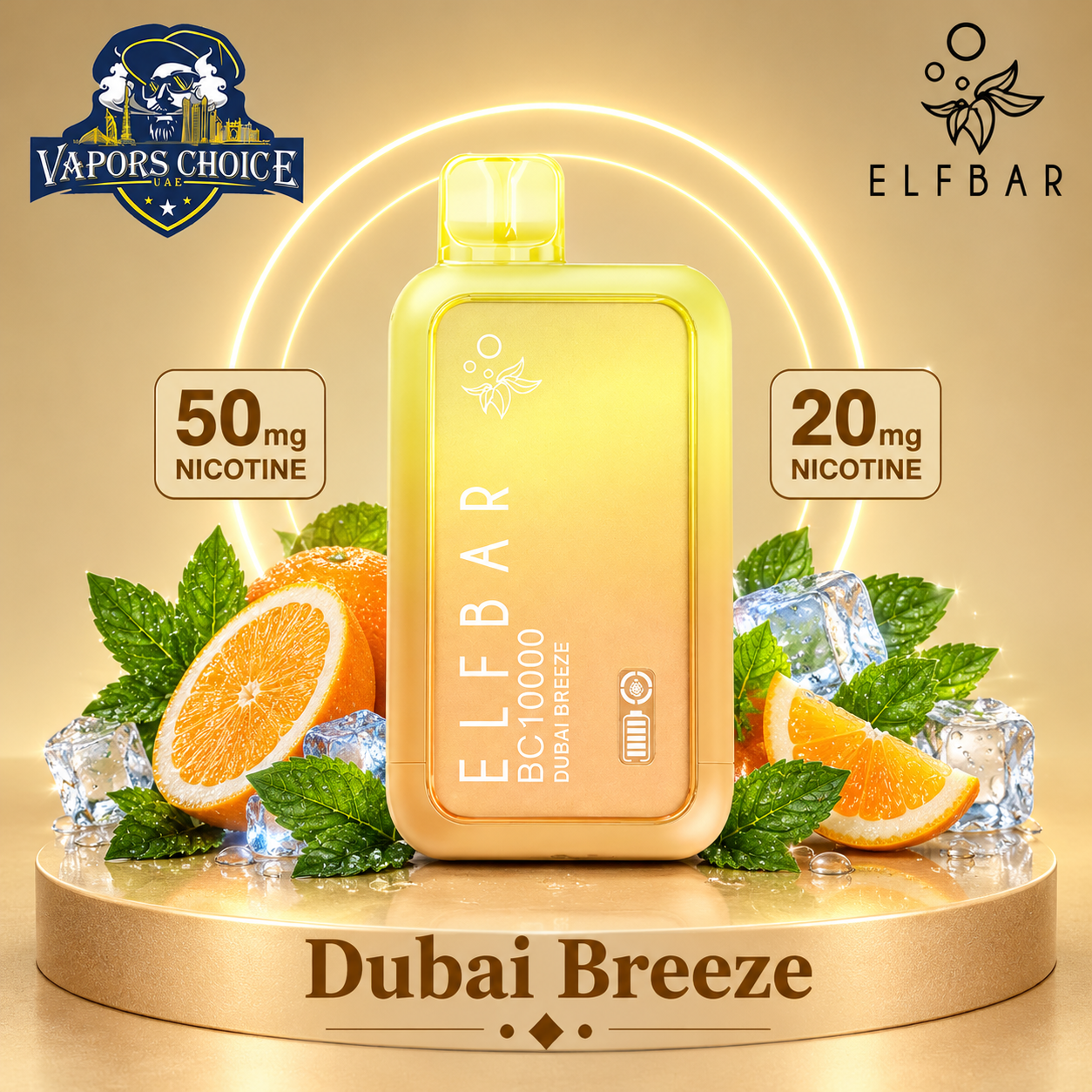 ELF BAR BC10000 Puffs Disposable Vape (20mg & 50mg) & Dubai Berrze & UAE & Fujairah