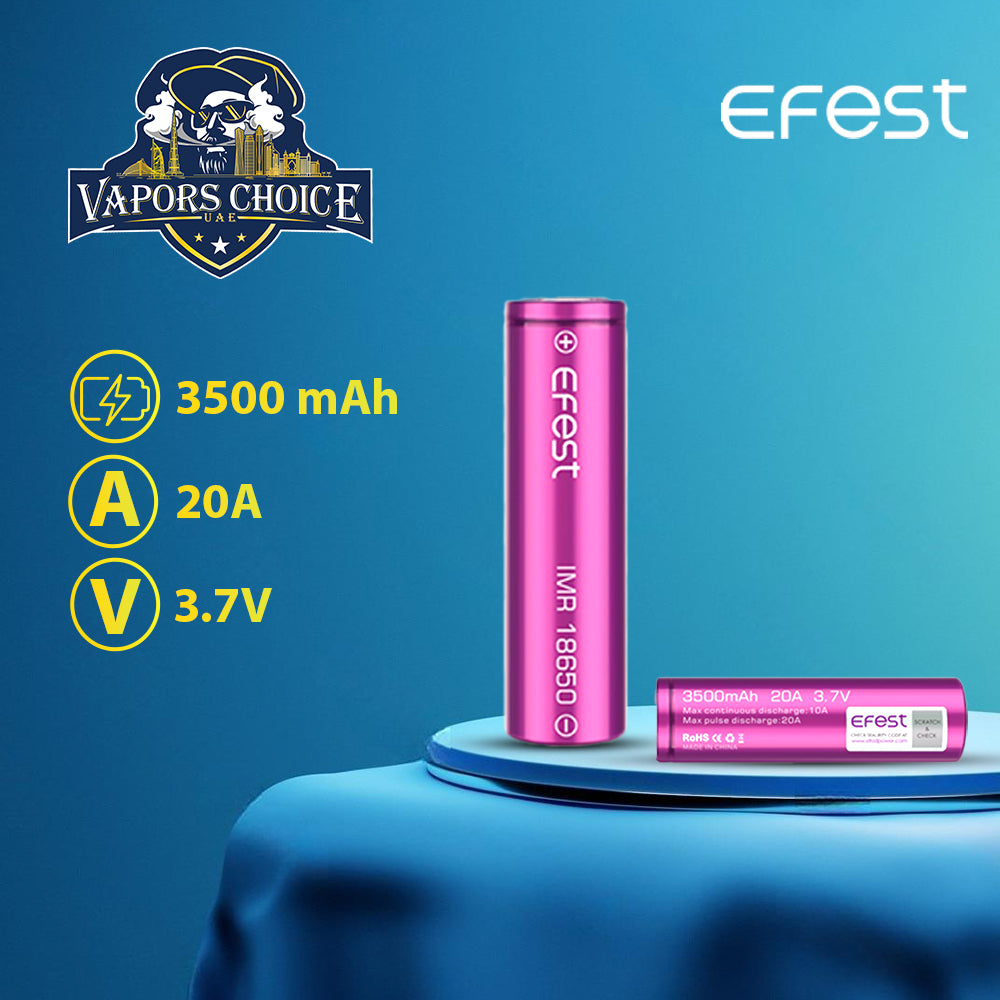 EFEST 18650 3500mAh 20A IMR BATTERY UAE Abu Dhabi