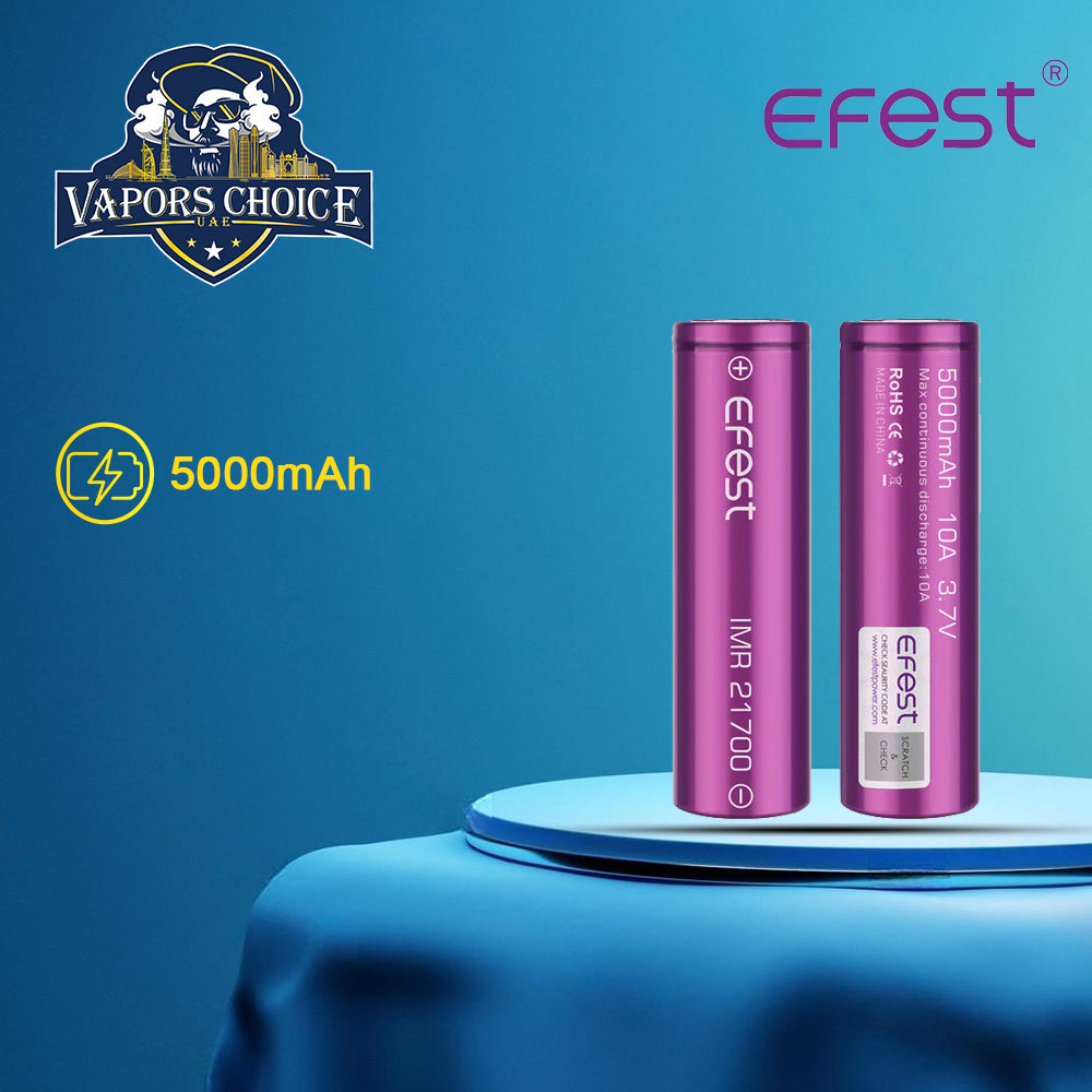 EFEST 21700 5000mAh 10A IMR Battery 2st UAE Dubai