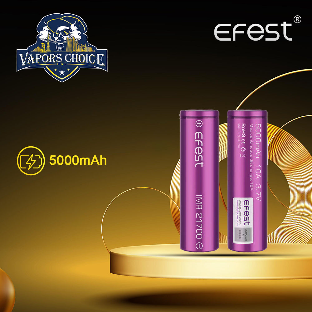 EFEST 21700 5000mAh 10A IMR Battery 1sr UAE Abu Dhabi
