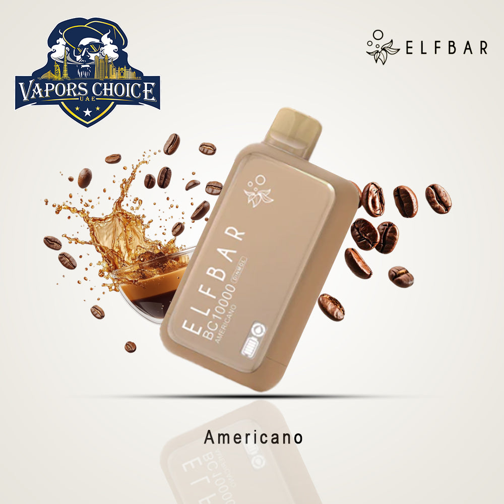 ELFBAR BC10000 (20mg & 50mg) 10000 PUFFS - DISPOSABLE VAPE Americano UAE Abu Dhabi