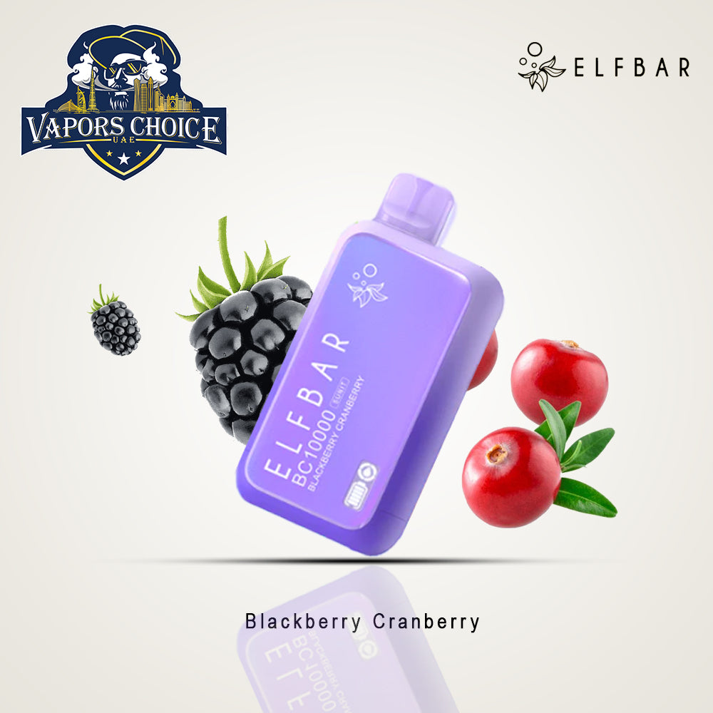 ELFBAR BC10000 (20mg & 50mg) 10000 PUFFS - DISPOSABLE VAPE Blackberry Cranberry UAE Ajman