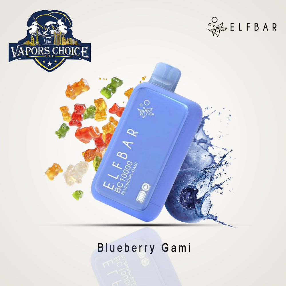 ELFBAR BC10000 (20mg & 50mg) 10000 PUFFS - DISPOSABLE VAPE Blueberry Gami UAE Al Ain