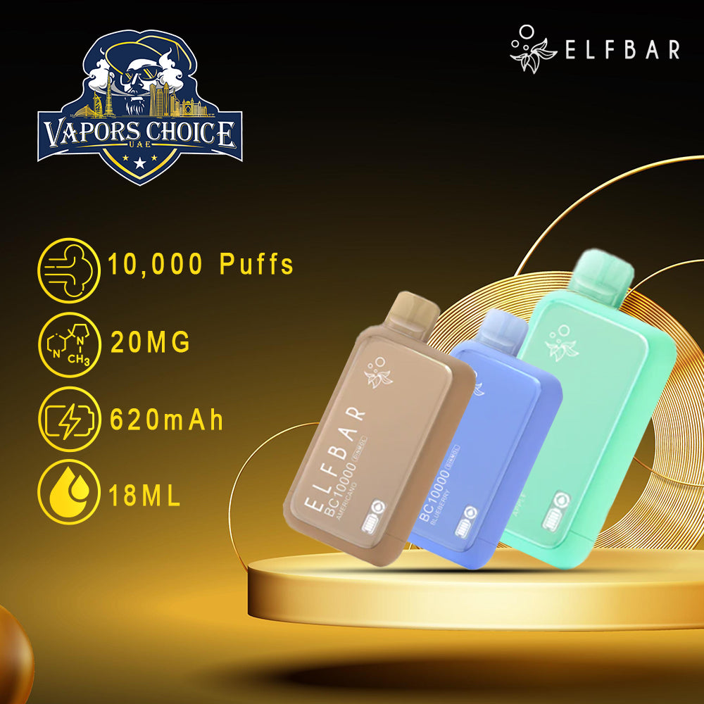 ELFBAR BC10000 (20mg & 50mg) 10000 PUFFS - DISPOSABLE VAPE 2st UAE Dubai