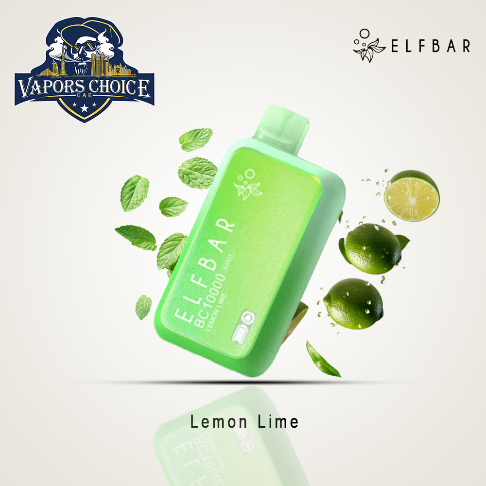 ELFBAR BC10000 (20mg & 50mg) 10000 PUFFS - DISPOSABLE VAPE Lemon Lime UAE Abu Dhabi & Ajman