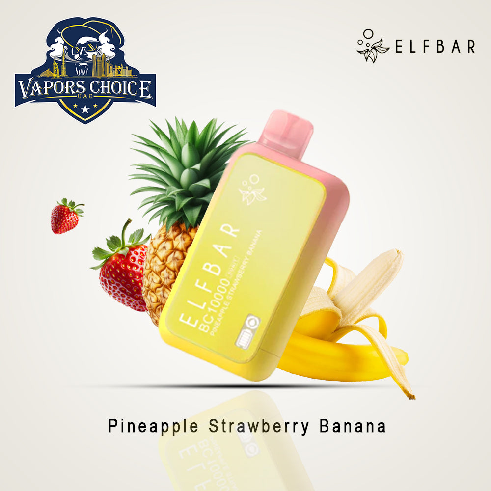 ELFBAR BC10000 (20mg & 50mg) 10000 PUFFS - DISPOSABLE VAPE Pineapple Strawberry Banana UAE Dubai & Al Ain