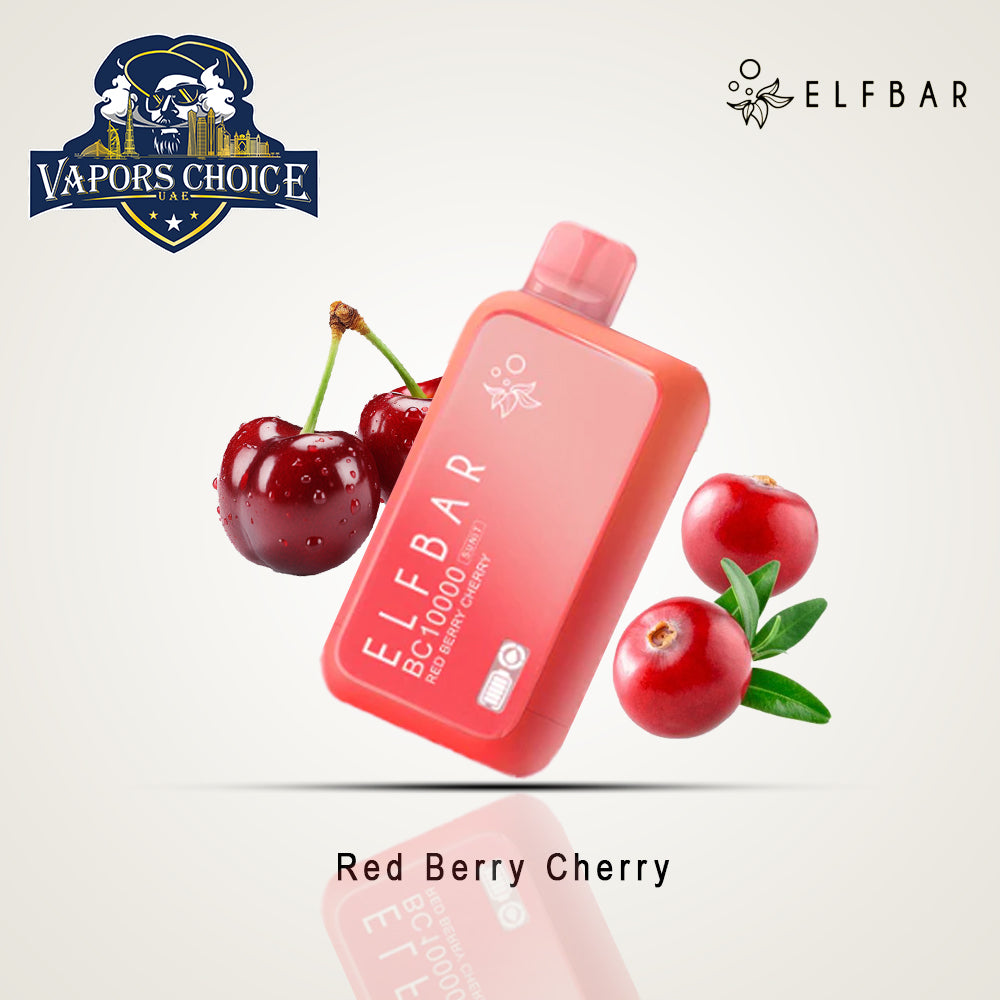 ELFBAR BC10000 (20mg & 50mg) 10000 PUFFS - DISPOSABLE VAPE Red Berry Cherry UAE Dubai & Ajman