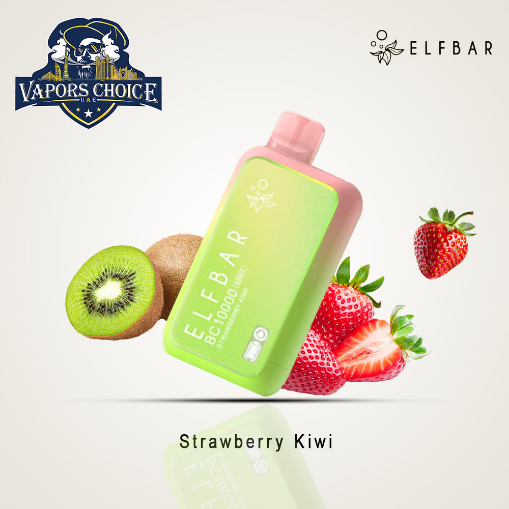 ELFBAR BC10000 (20mg & 50mg) 10000 PUFFS - DISPOSABLE VAPE Strawberry Kiwi UAE Dubai & Abu Dhabi