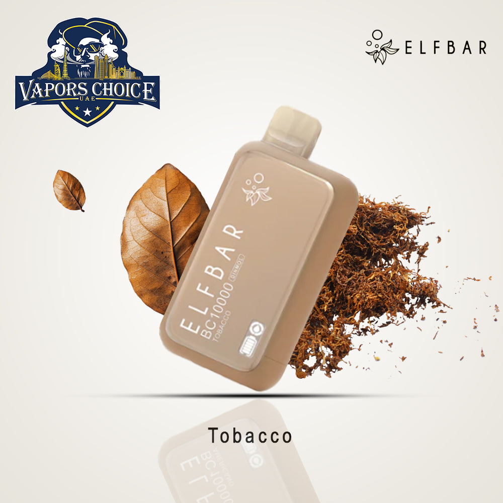 ELFBAR BC10000 (20mg & 50mg) 10000 PUFFS - DISPOSABLE VAPE Tobacco UAE Al Ain & Al Sharjah