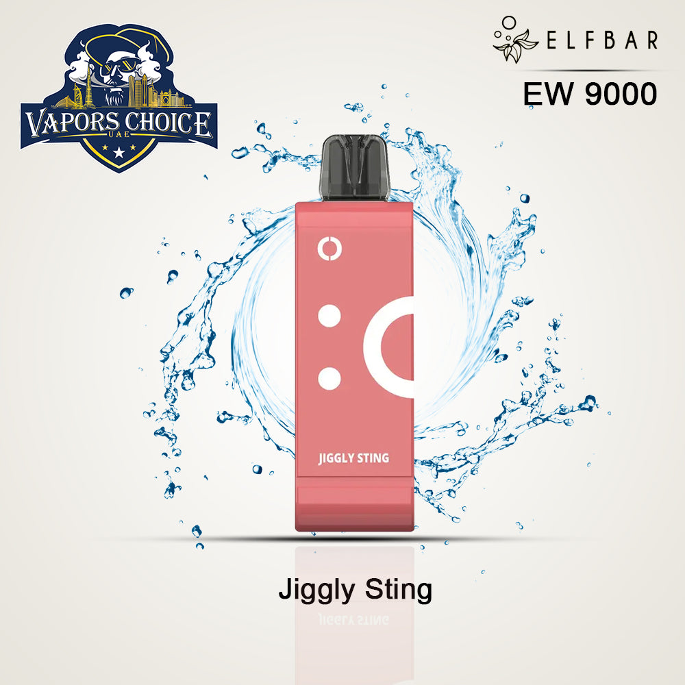 ELFBAR EW9000 (50mg) - 9000 PUFFS Disposable Pods & Kit Jiggly Sting UAE Abu Dhabi