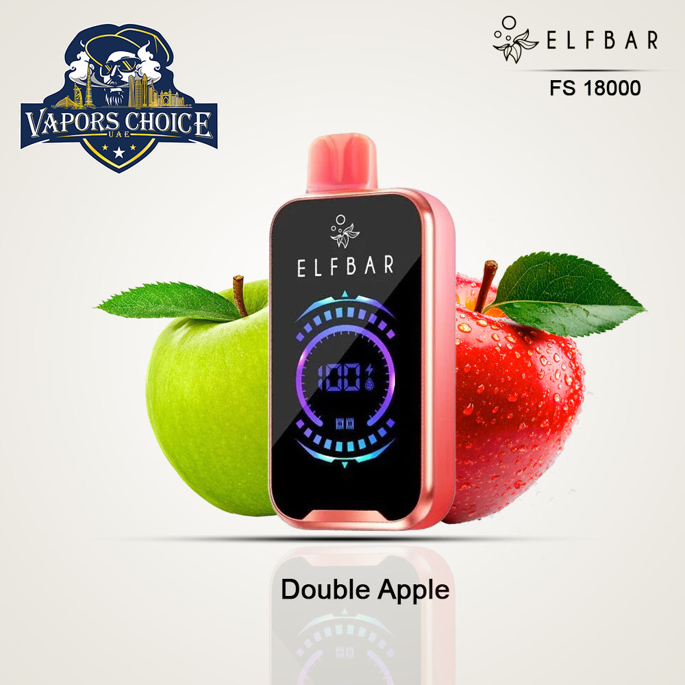 ELF BAR FS18000 PUFFS - (50mg) DISPOSABLE VAPE Double Apple UAE Abu Dhabi