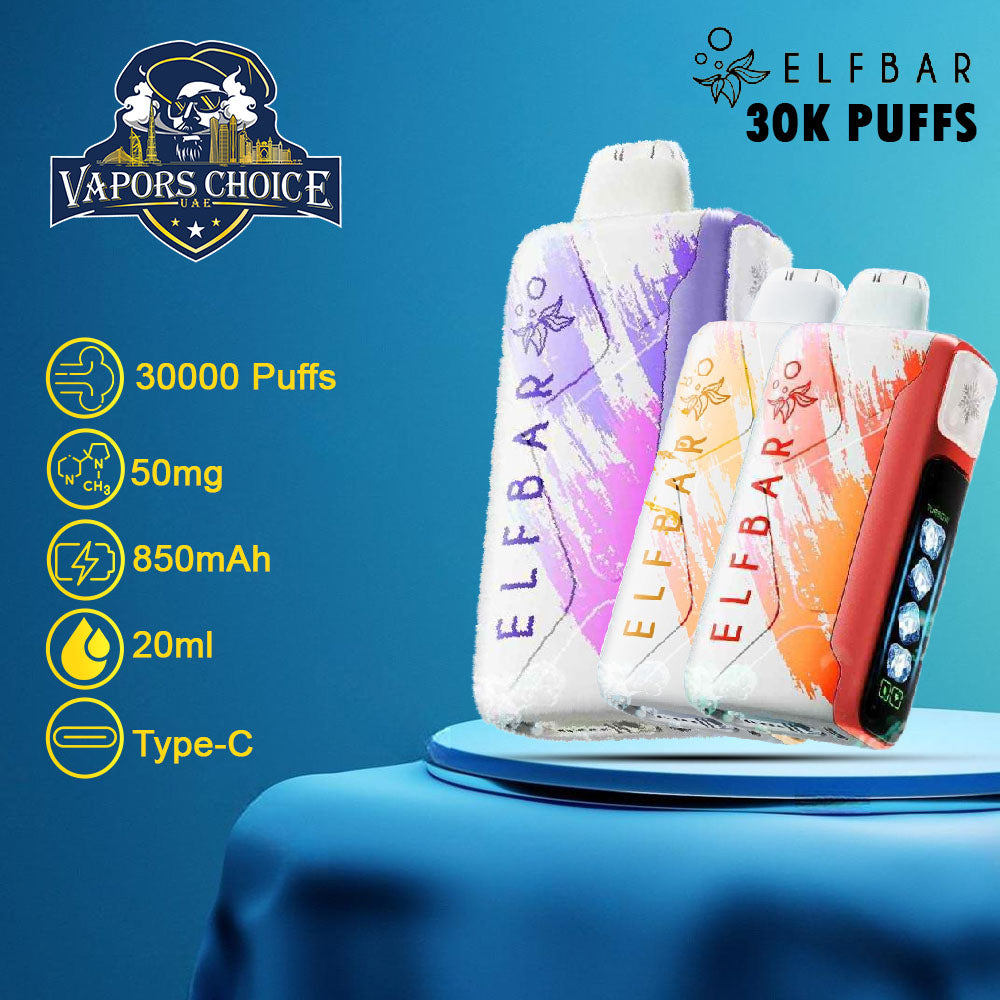 ELF BAR Ice King 30000 PUFFS Disposable Vape 1st UAE Abu Dhabi
