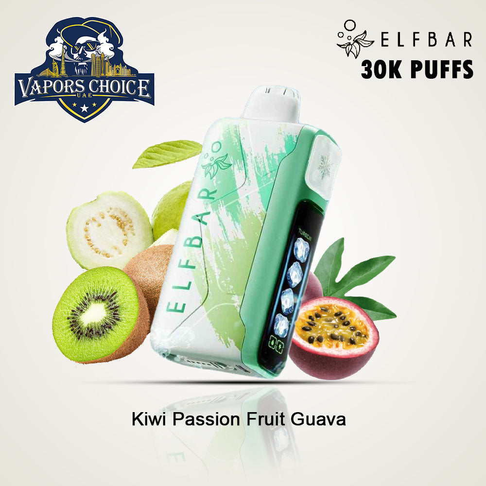 ELF BAR Ice King 30000 PUFFS Disposable Vape Kiwi Passion Fruit Guava