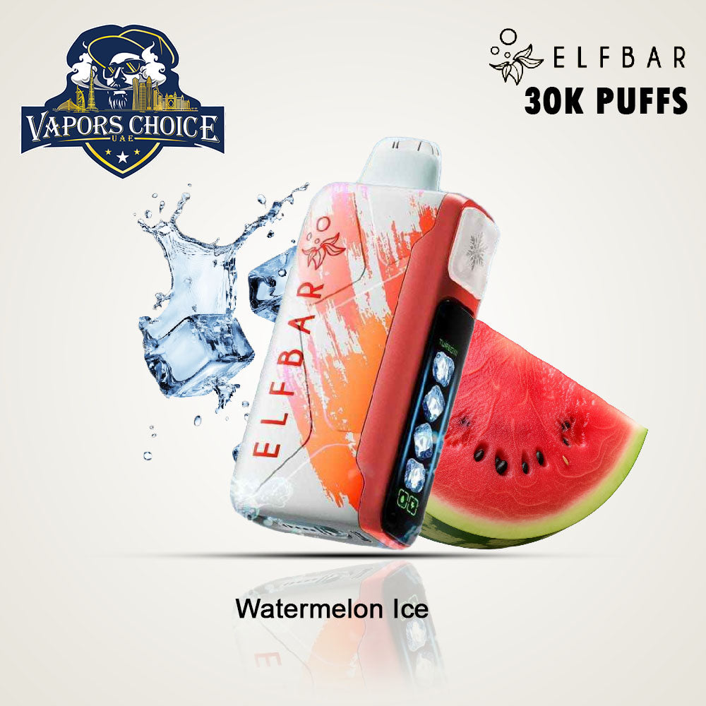 ELF BAR Ice King 30000 PUFFS Disposable Vape Watermelon Ice UAE Abu Dhabi