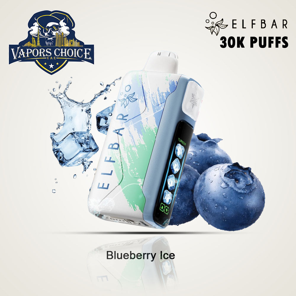 ELF BAR Ice King 30K Disposable Vape Blueberry Ice UAE Abu Dhabi & Al Ain