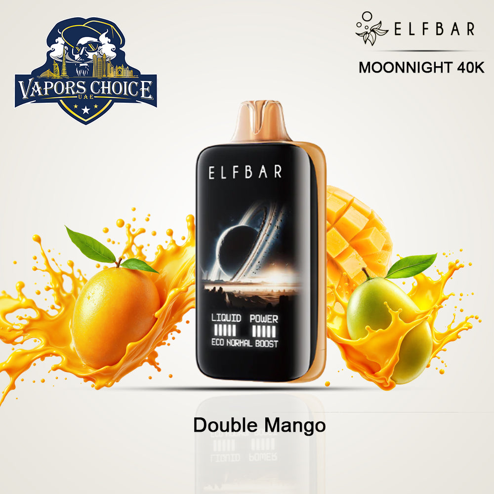 ELF BAR MOONNIGHT 40K PUFFS-DISPOSABLE VAPE Double Mango UAE Abu Dhabi & Dubai