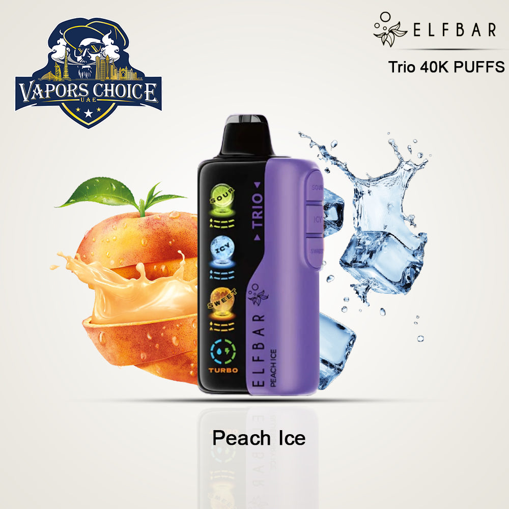 ELF BAR Trio 40K Puffs Disposable Vape Peach Ice UAE Abu Dhabi & Ajman